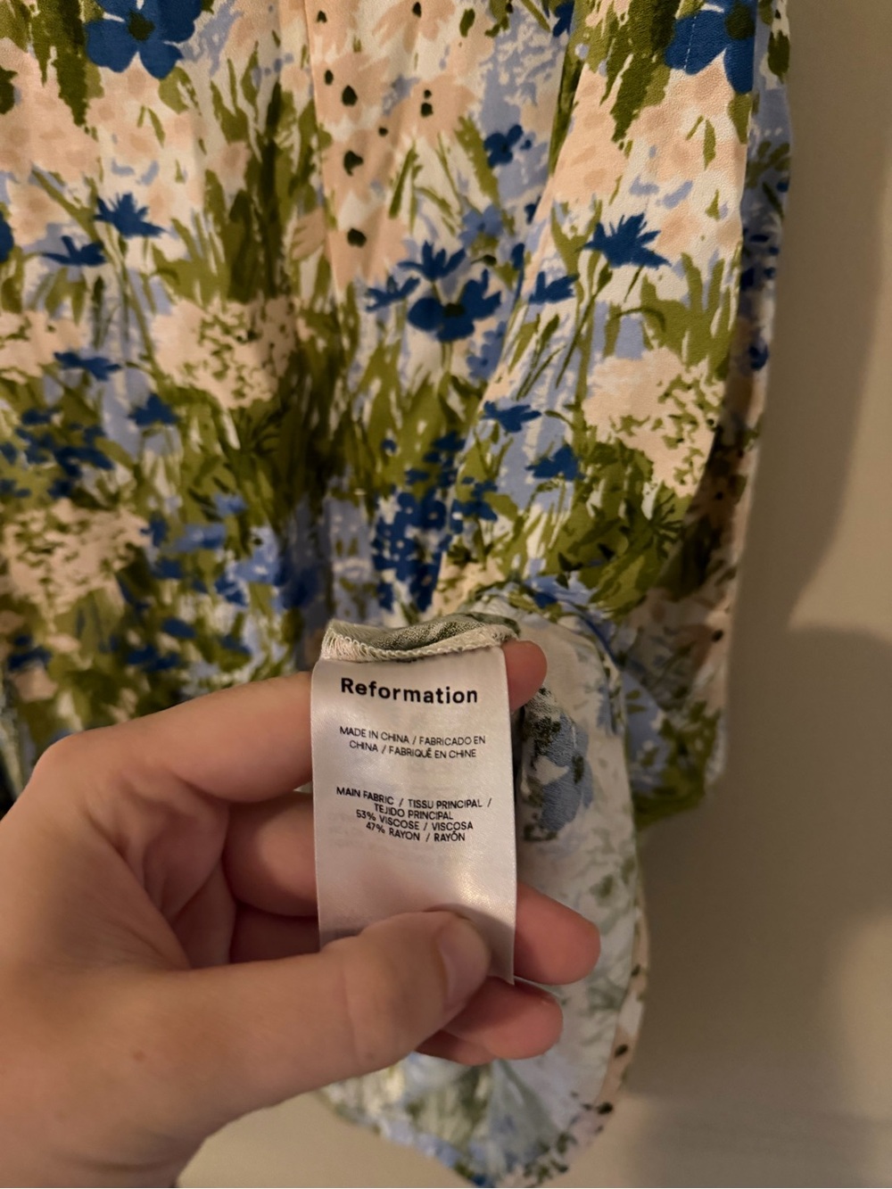 Reformation Noha Floral Mini Dress - Size 4 - Picture 6 of 6